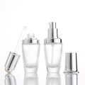 20Ml 30Ml Cusmtomized Empty Push Press Button Pump Dropper Glass Bottles With Gold Silver Cap For Essential Oil